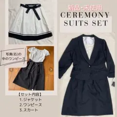 【未使用】セレモニースーツ 9号 3点セット