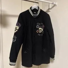 LUCKY 13 スカジャン 黒 シルバー LUCKY 13 スカジャン 黒 シルバー - メルカリ
