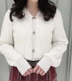 ロゴケーブルニット　エブリンのサムネイル
