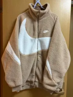 美品☆NIKE ナイキ スウォッシュ フルジップ リバーシブル ボアジャケット