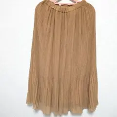 MOUSSY　ベージュ シアープリーツスカートのサムネイル