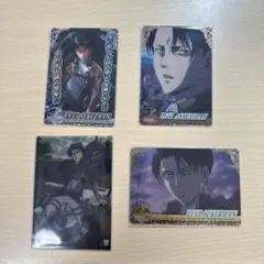 進撃の巨人　リヴァイ　カード×4