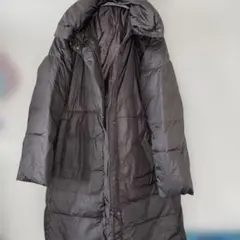 ダークグレーロングコートM〜L