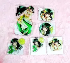 ぴちぴちピッチ　くじ引き堂　アクリルスタンド 缶バッジ リナ セット