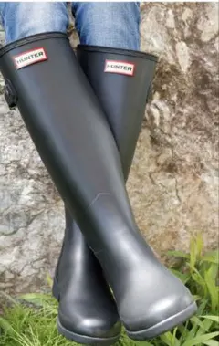 HUNTER レインブーツ ブラックのサムネイル