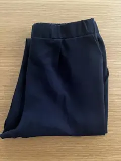 ISOOK アイスー ネイビー スラックス ゴムウエスト