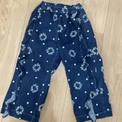 美品ハッカ★130 花柄 ボトムス