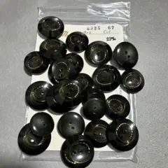 ご愛顧感謝価格！送料無料！柄付きボタン 暗緑 18.20.23mm