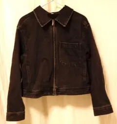 GUデニムジップアップブルゾン