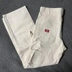 OLD Dickies ディッキーズ　ダブルニー　生成りペインターパンツ