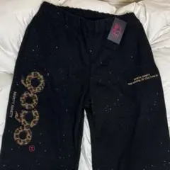 9090 girl スウェットパンツ　Logo Glitter ラメグリッター