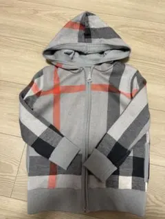 BURBERRY チェック柄パーカー 4Y ニット