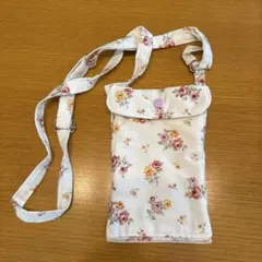 花柄 スマホショルダーバッグ