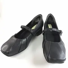 ホーキンスコンフォート パンプス 黒 WIDE EEE 22.5 新品