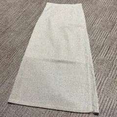 nano universe タイトロングスカート　アイボリー