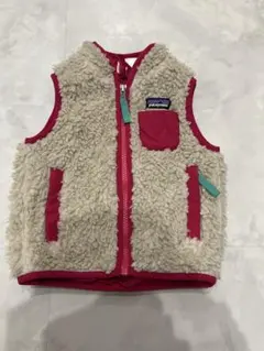 patagonia ボアベスト 6-12M ピンク