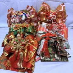 1-上　七五三　女の子　三歳〜七歳　飾り帯　舞台衣装　まとめ売り　6本