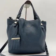 美品　トッズ TOD'S フラワー　レザー　2way ハンド　ショルダーバッグのサムネイル