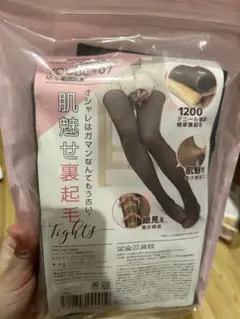 透ける裏起毛タイツ 1200デニール　おまけサンプル付き