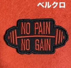 A1591 筋トレ　ベンチプレス　フィットネス刺繍ワッペン　ベルクロ