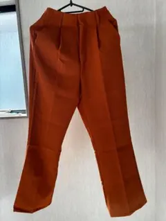 tip top オレンジ　セミフレアパンツ