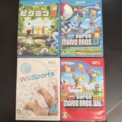【人気作セット】Wii / Wii U ソフト4本セット