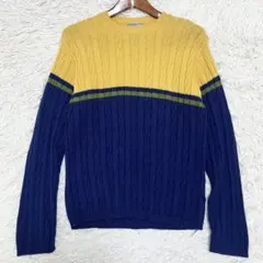 希少美品✨バートン クルーネックニット ヴィンテージ 90s ウール ケーブル編