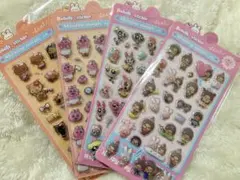4枚セット⭐️ぷくぷくシール 立体シール