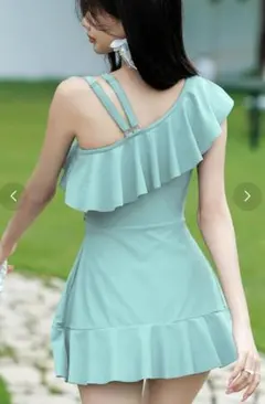 アシンメトリック ワンピース水着