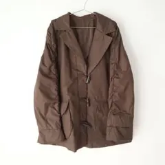 00s 古着 ブラウン シャーリング 中綿 パデット パファー ジャケット