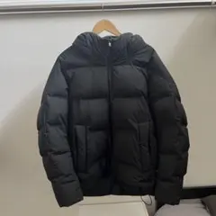 UNIQLO フード付き ブラック ダウンジャケット XL