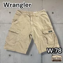 【Wrangler】カーゴショーツ リラックスフィット リップストップ カーキのサムネイル