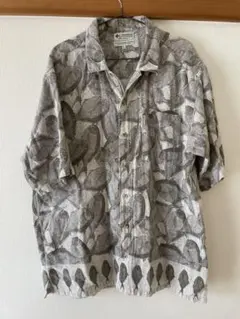 古着　Columbia 魚柄半袖シャツ