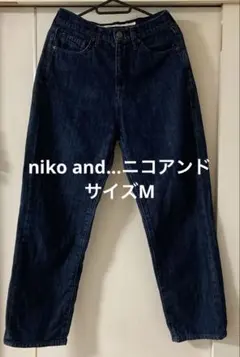 ♡niko and...ニコアンド♡ブルーデニム M ストレート