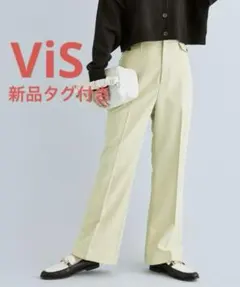 ViS＊ミジンコ千鳥チェックフレアパンツ