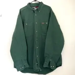 Wrangler RIGGS WORKWEAR 長袖ワークシャツ グリーン XLのサムネイル