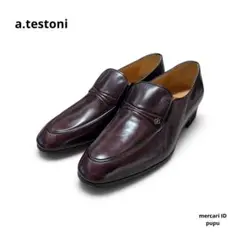a.testoni ローファー ブラック イタリア製 美品のサムネイル