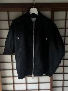 sacai 人気MA-1 ブルゾン ネイビー　プロフ必読！ sacai 人気MA-1 ブルゾン ネイビー プロフ必読！ - メルカリ