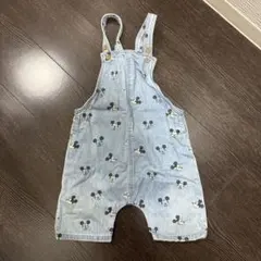 H&M ミッキーマウス デニムロンパース 90 95