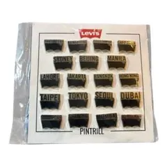 Levi's PINTRILL 都市名ピンバッジセット 16個のサムネイル