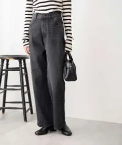 ◆ WEGO ウィゴー 未使用品 ストレートデニムパンツ ブラック L