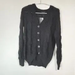 INGNI 黒 ケーブルニット カーディガン M
