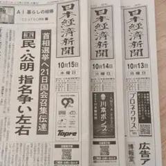 日本経済新聞 2025.10/13.14.15日号