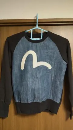 エヴィス EVISU ロゴ インディゴ 切替 トレーナー 40 - メルカリ
