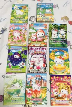 N*e様 ご当地キティ　ミニメモ帳　使いかけセット　12種