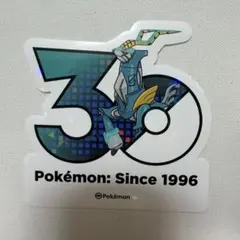 ポケモン 30周年記念 ステッカー テツノカシラ 韓国限定 メガフェスタ