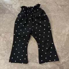 新品タグ付き　cottoli ハート柄　フレアパンツ　80