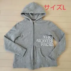 THE NORTH FACE グレー フルジップパーカー 裏起毛 L