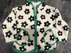 新品未使用　nikohug フリースジャケット 花柄 100cm