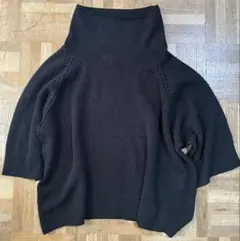 黒 ハイネック ニットセーター　Y's